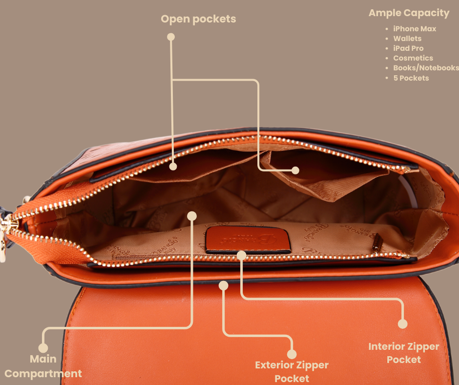 Brangio Elegant Floral Radiance Crossbody