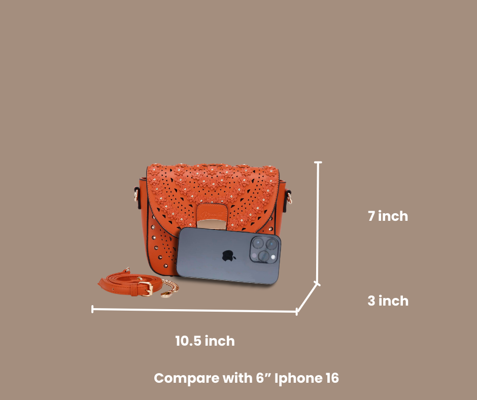 Brangio Elegant Floral Radiance Crossbody