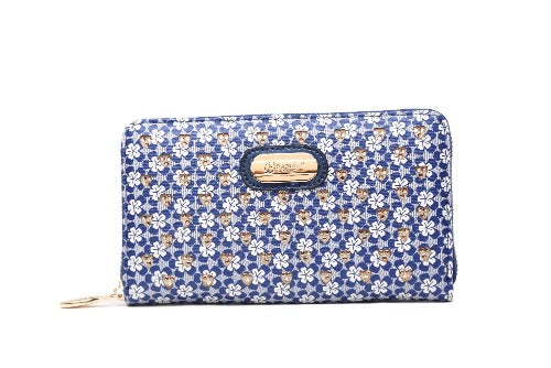 Brangio Italy Luxe Floral Zip-Around Wallet