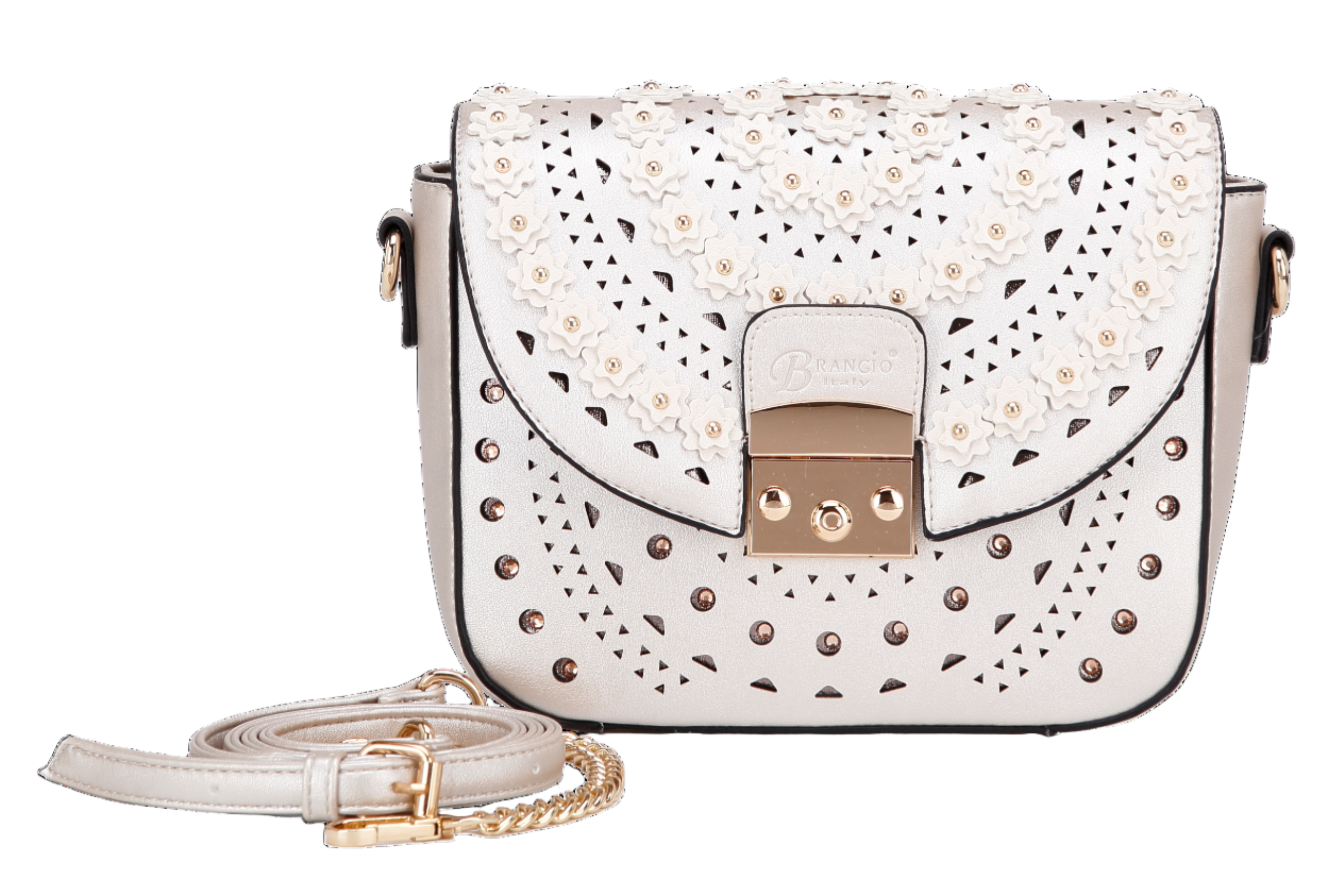 Rosè Celestial Star Crossbody Crystal Satchel - Brangio Italy Co.