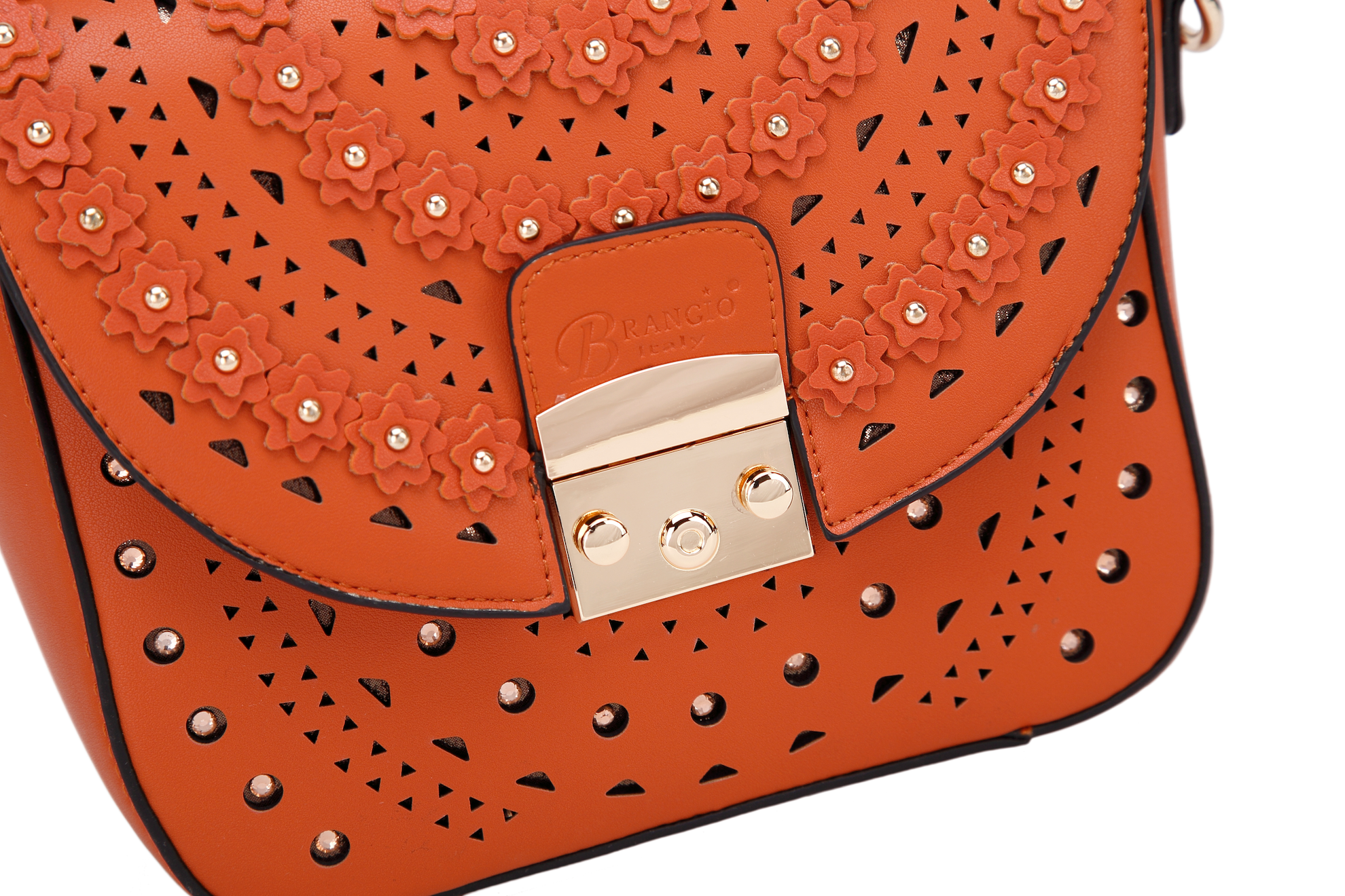 Rosè Celestial Star Crossbody Crystal Satchel - Brangio Italy Co.