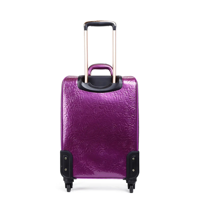 Rosy Lox Luggage 3 Pcs. Vegan Leather Suitcase Set