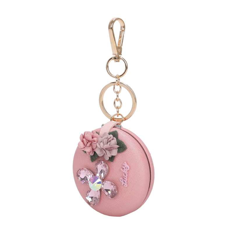 Lucky Rose Mirror Keychain & Purse Charm Pendant