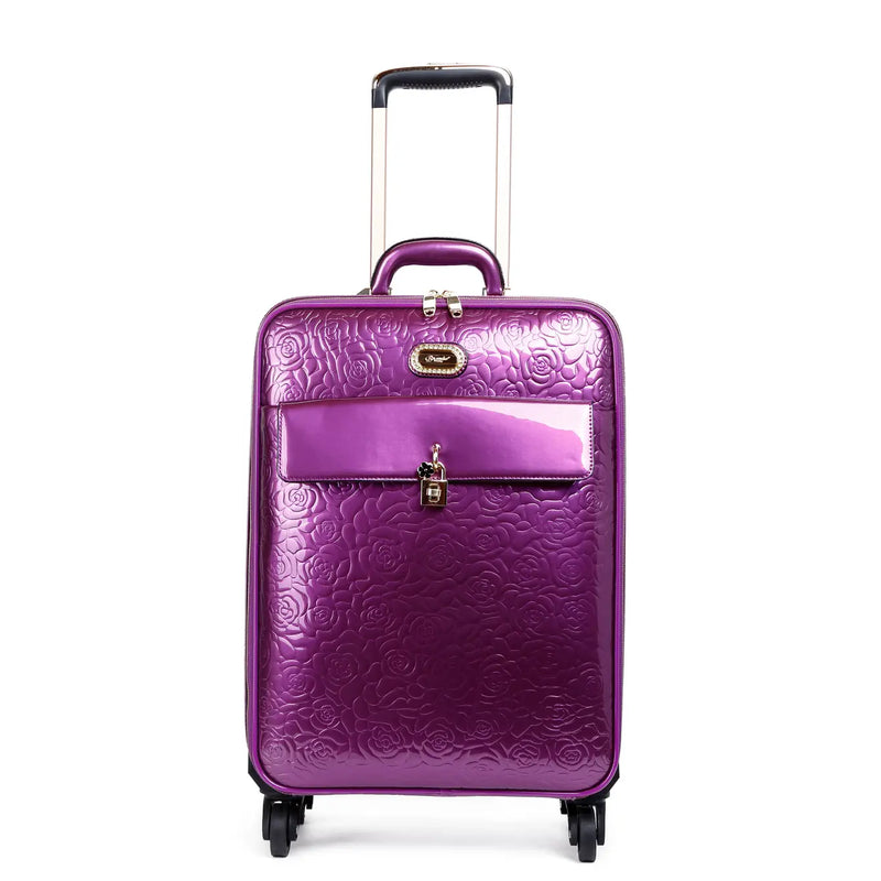 Rosy Lox Luggage 3 Pcs. Vegan Leather Suitcase Set