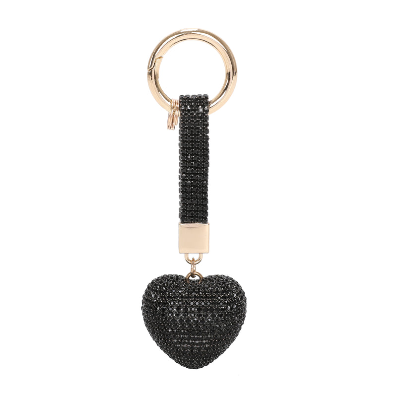 Luxe Heart Keychain & Purse Charm