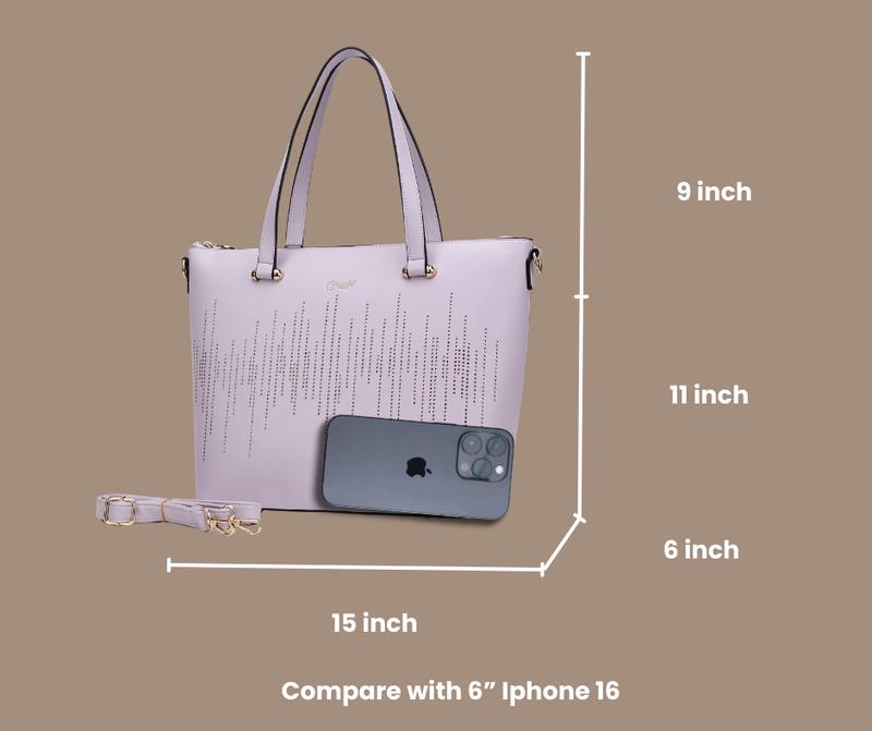 Rainy Night Vegan Leather Tote Bag