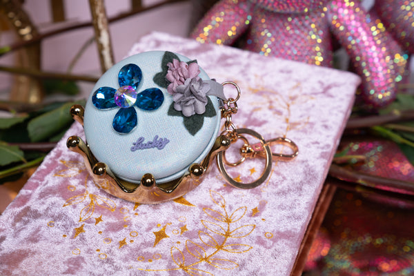 Lucky Rose Mirror Keychain & Purse Charm Pendant
