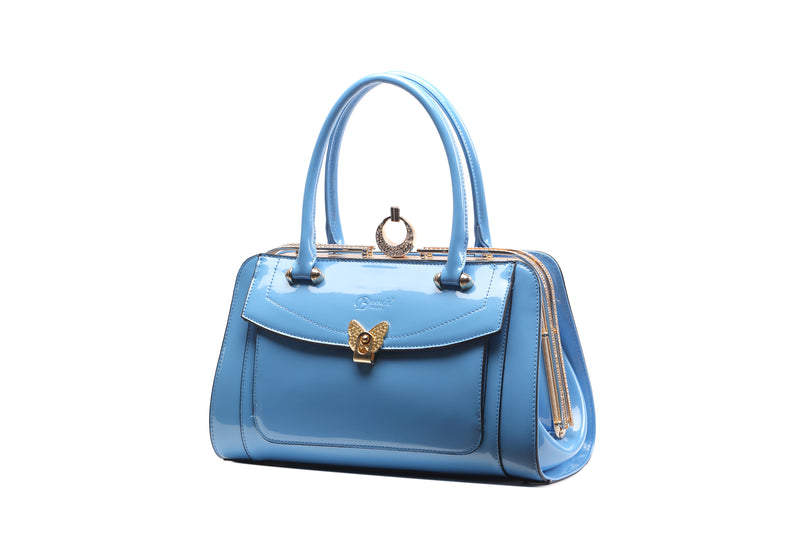 Brangio Luxury Patent Leather Handbag