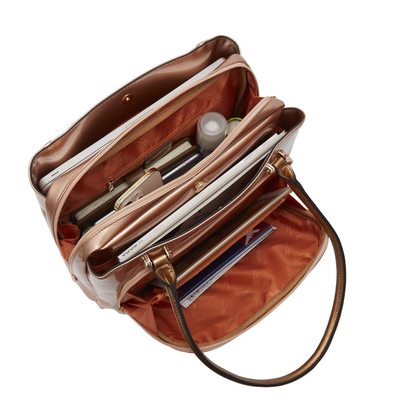 Brangio Italy Purple Computer Multi-function Bag