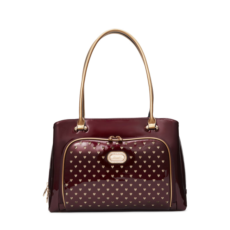 Brangio Italy Purple Computer Multi-function Bag