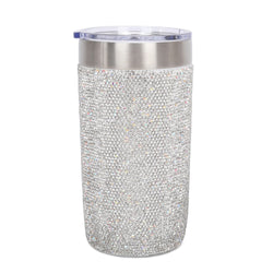 GLITZ & GLAM TRAVEL MUG: CRYSTAL FASHION DESSIGN THERMAL MUG