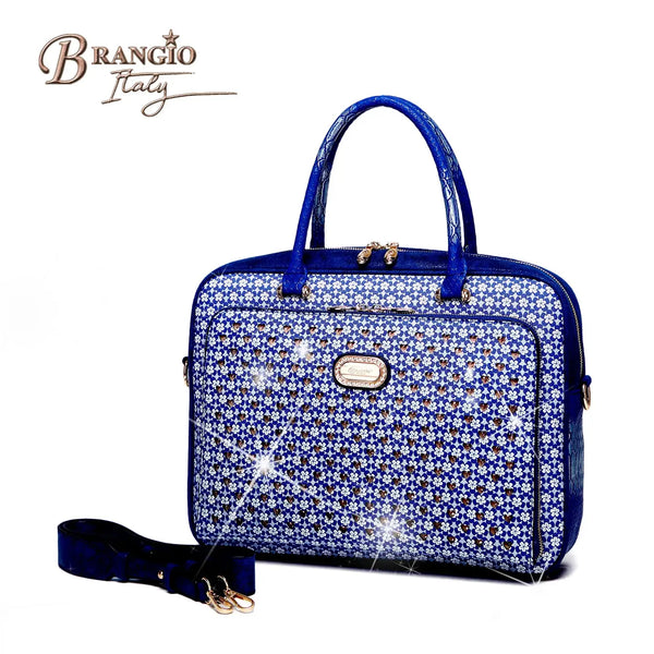 Galaxy Stars Crystal Stud Laptop Office Bag