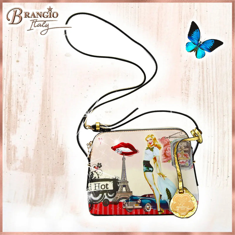 Arosa Retro Parisian Charm Crossbody Bag