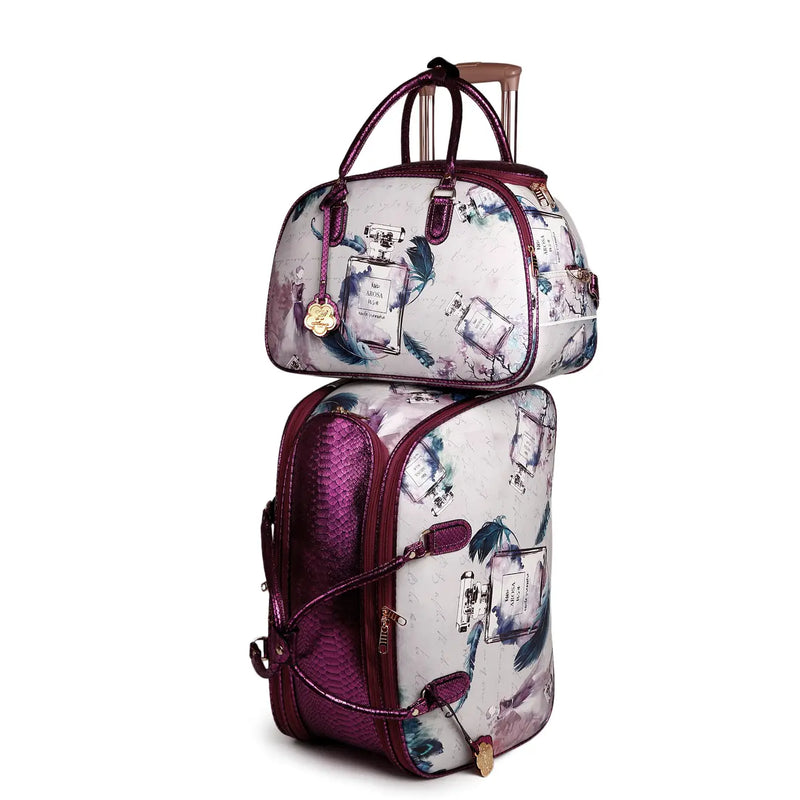 Fragrance Travel Rolling Duffel Bag