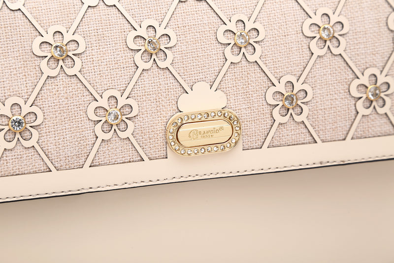 Wildflower Handmade Crossbody Satchel Evening Bag - Brangio Italy Co.