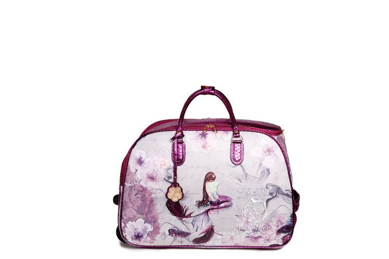 Princess Mera 3PC Set | Rolling Duffel Bag Set + Wallet - Brangio Italy Co.