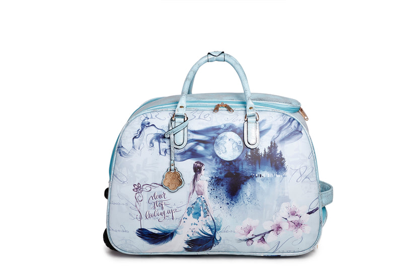Fairy Tale Vegan Travel Duffle Bag W/Wheel