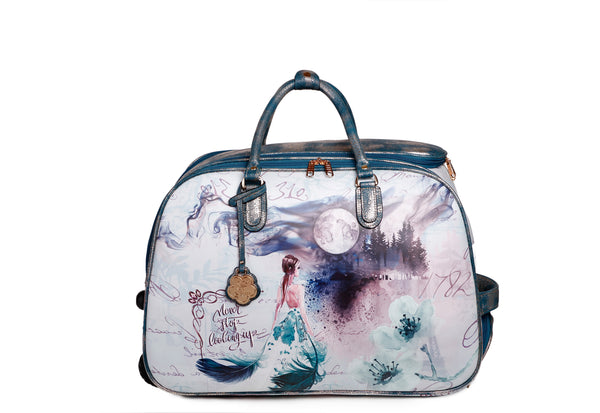 Fairy Tale Vegan Travel Duffle Bag W/Wheel