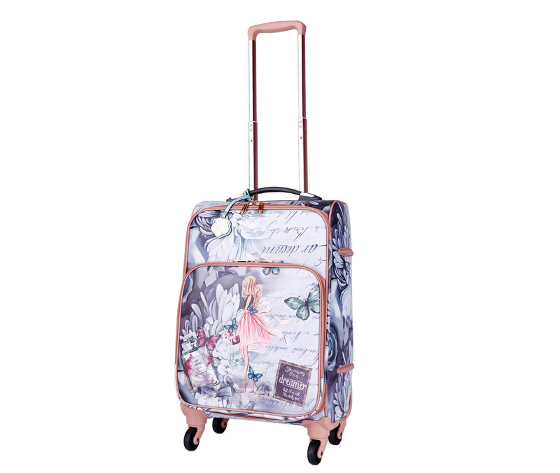 Dreamers 2PC Set | Carry-on Suitcase Travel bag with Wheels