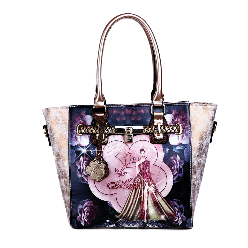 Queen Arosa Designer Luxury Tote Bag for Women - Brangio Italy Co.