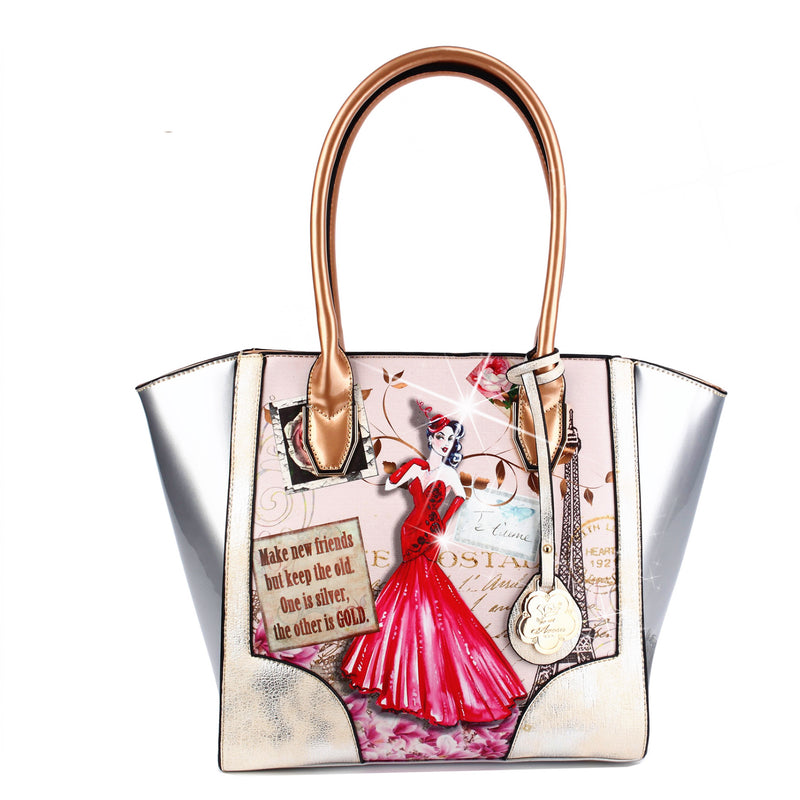 Lady Luck 2.0 Vintage Scratch & Stain Resistant Top-Handle Bag - Brangio Italy Co.