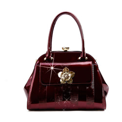 Floral Accent High-end Fashion Purses and Handbags - Brangio Italy Co.