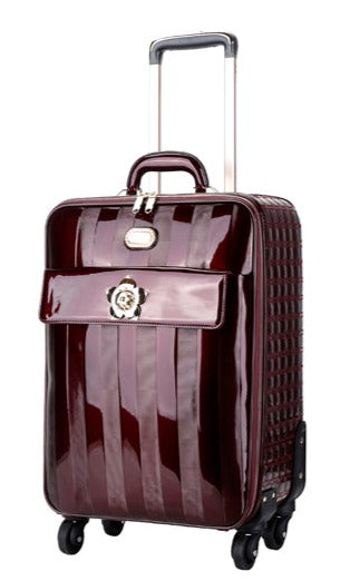 Floral Accent Light Weight Spinner Luggage - Brangio Italy Co.