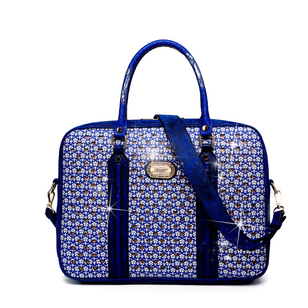 Galaxy Crystal Designer Laptop Bag for Women Office Work Bag - Brangio Italy Co.
