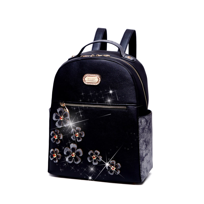 Twinkle Cosmos Handmade Floral Fashion Backpack or Women - Brangio Italy Co.