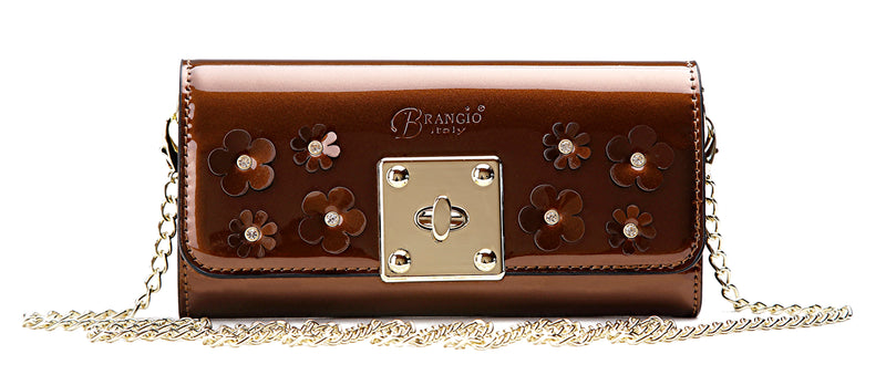 Floral Sparx Clutch Wallet with Phone Holder Handbag Clutch - Brangio Italy Co.