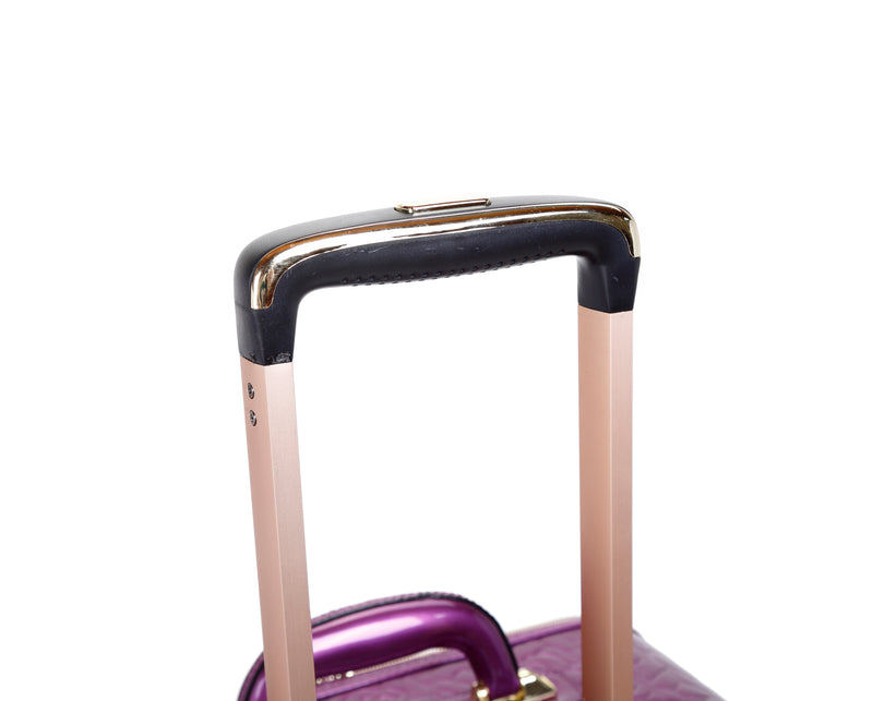 Rosy Lox Luggage 3 Pcs. Vegan Leather Suitcase Set - Brangio Italy Co.