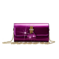 Tri-Star Evening Bridal Clutch Crossbody Bag with Chain Strap - Brangio Italy Co.