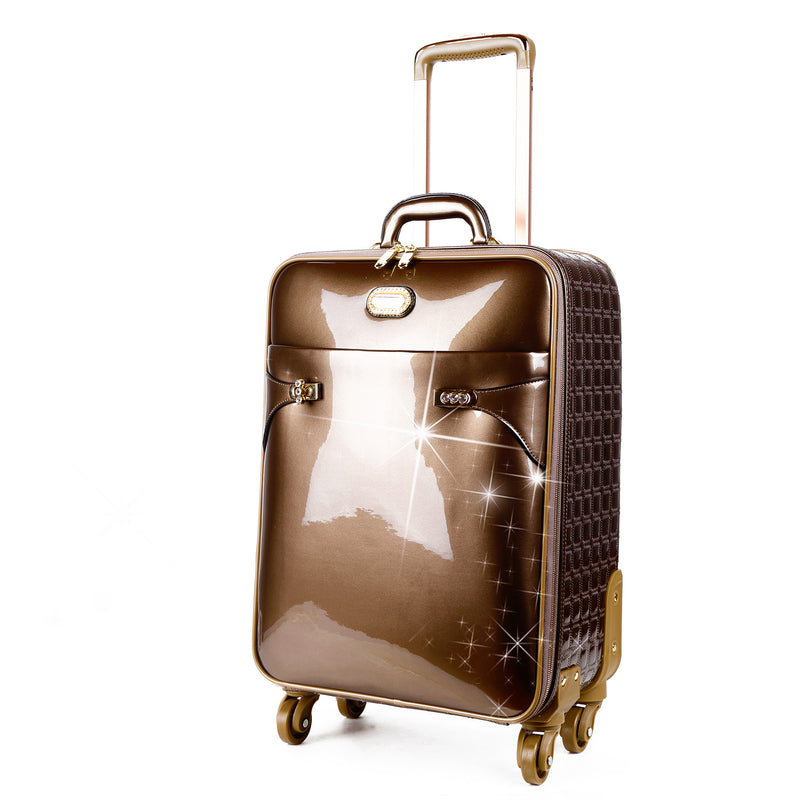 Tri-Star Durable Flexible Carry on Luggage with Spinning Wheels Suitcase - Brangio Italy Co.