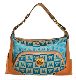 Misty Genuine Cowhide Leather Trim And Shoulder Purse