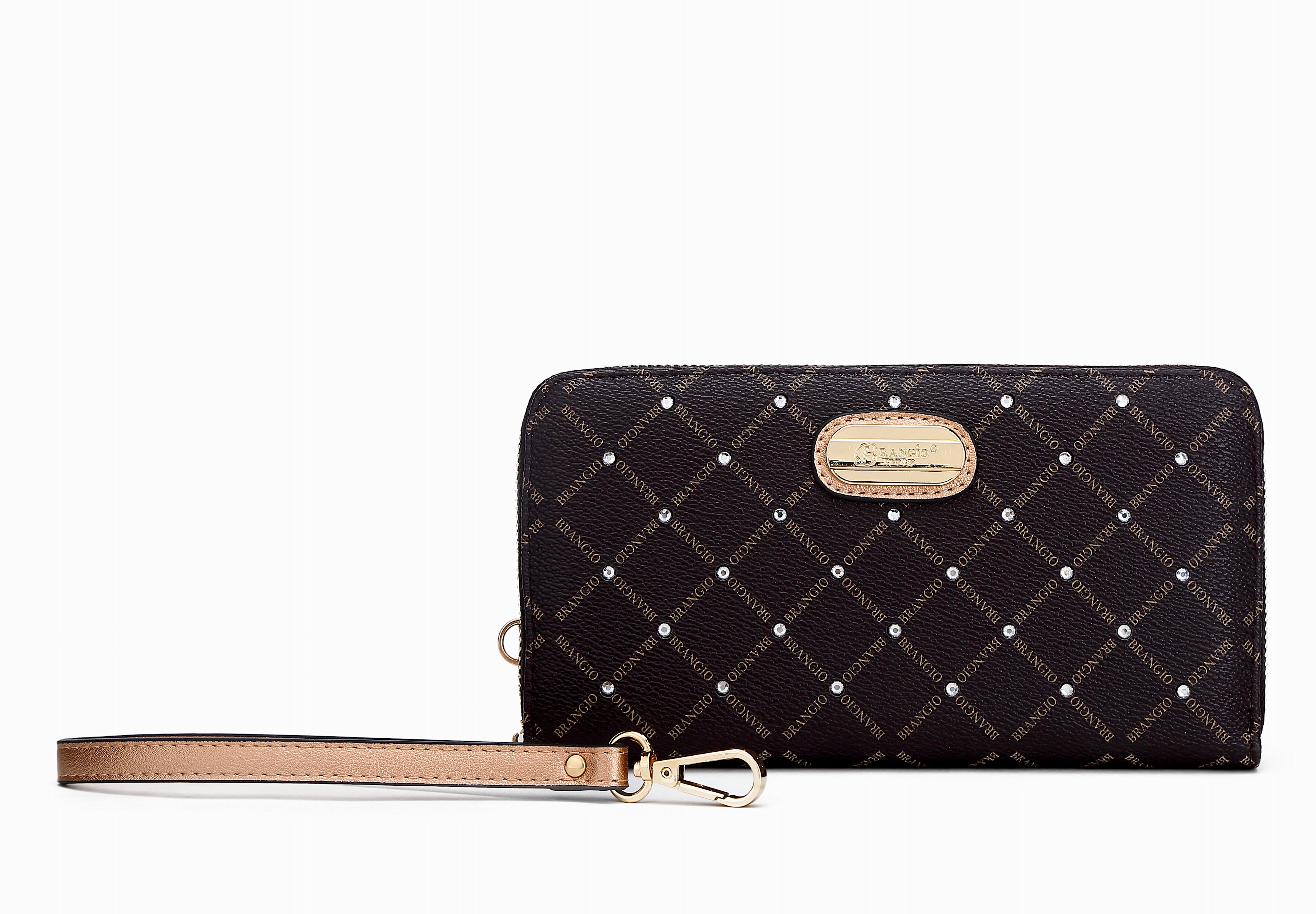 Ruby Romance Crystal Stud Top Handle Bag