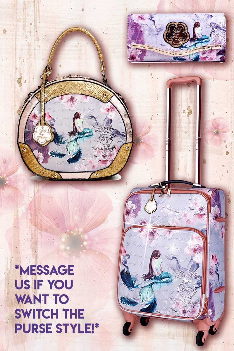 Princess Mera 3PC Set | Luxury Fashion Womens Luggage Duffle Bags Set - Brangio Italy Co.