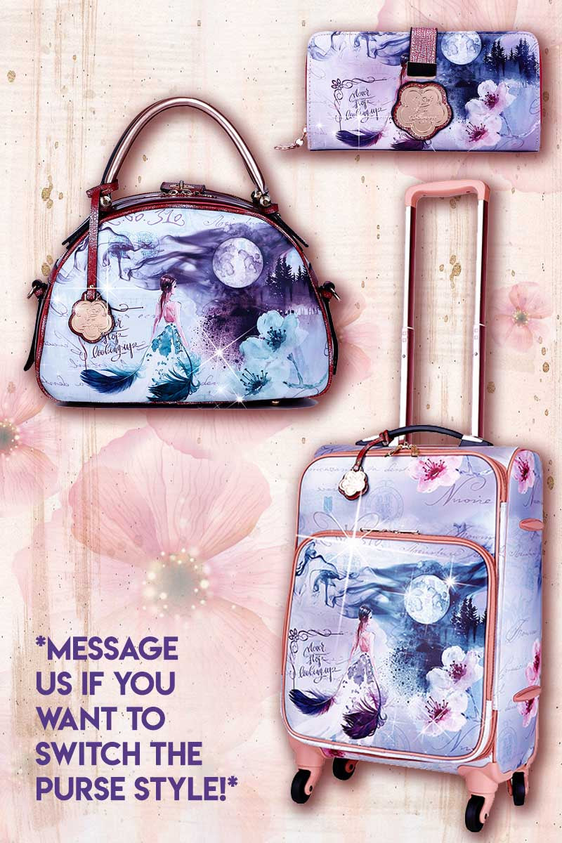 Fairytale 3PC Set | Carry on Bag with Spinner Wheels - Brangio Italy Co.