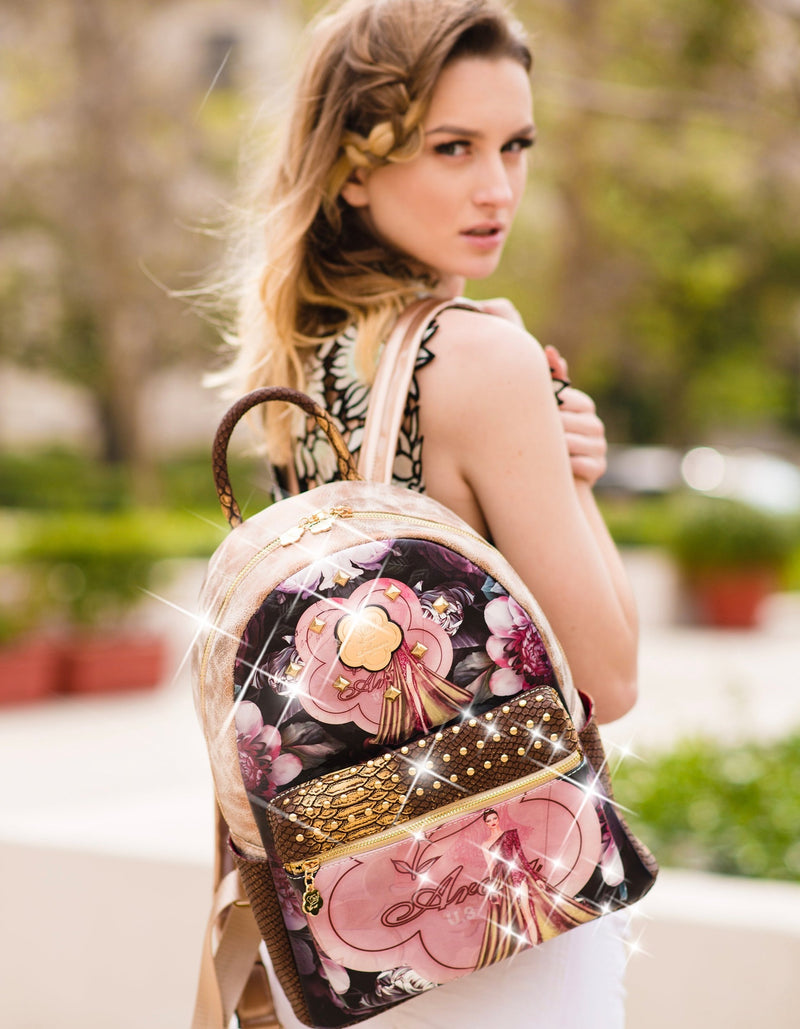 Queen Arosa Backpack with Multiple Pockets Bag - Brangio Italy Co.